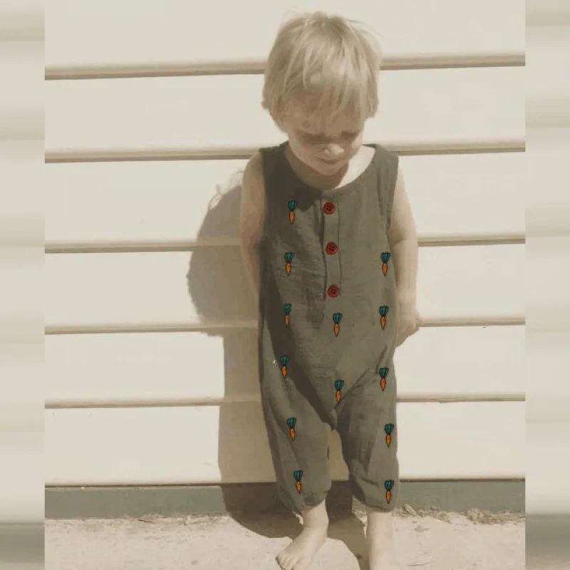 Новая летняя детская одежда 2020 комбинезоны для новорожденных жилеты девочек