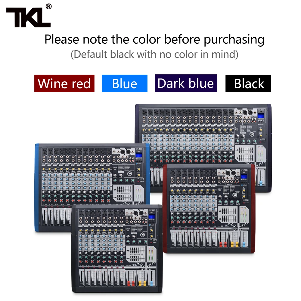 TKL профессиональный звуковой микшер GLSD 8 12 16 каналов с USB bluetooth сценическое