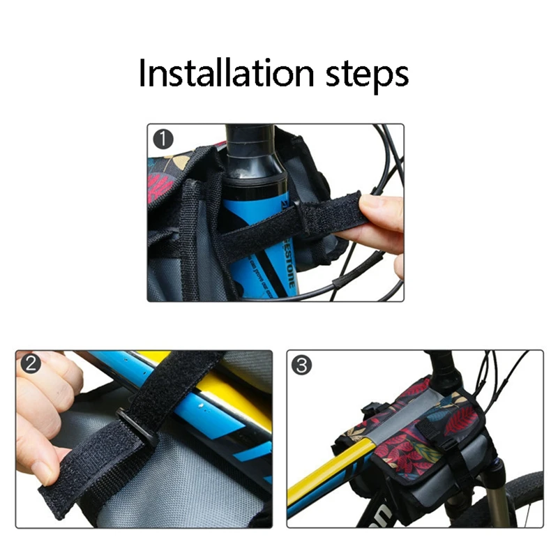 Сумка на переднюю раму велосипеда универсальная двойная сумка руль для горного |