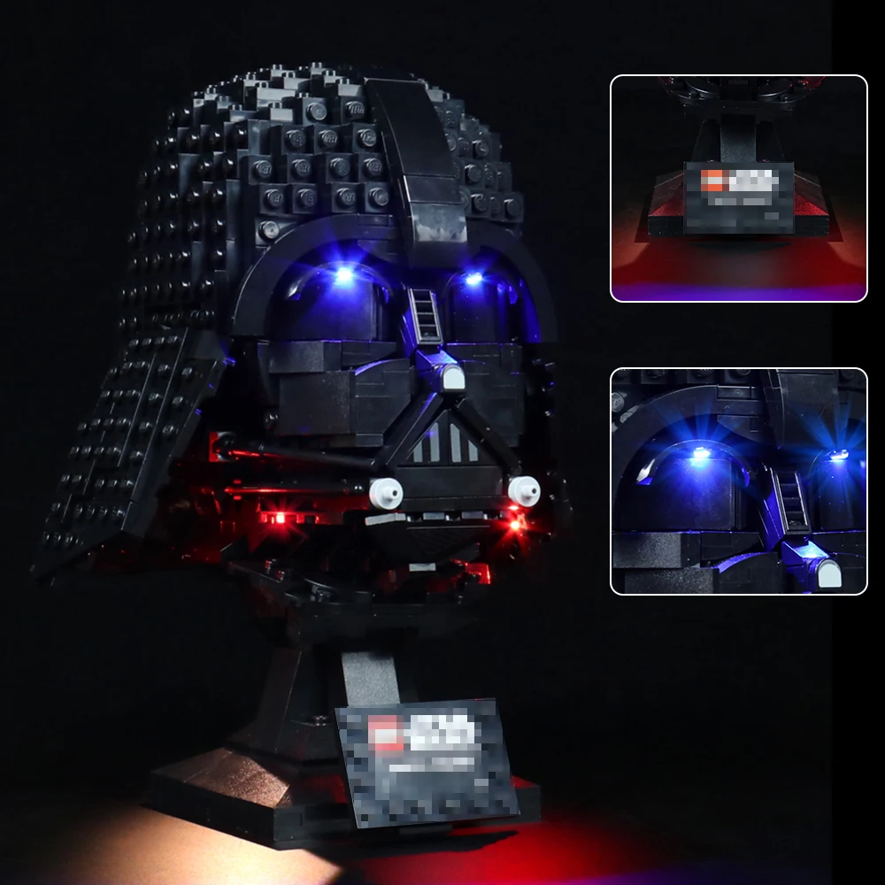 

BrickBling Led Light Kit For 75304 Helmet Collectible Blocks Toy Lighting Set ( Not Included Building Bricks Model )