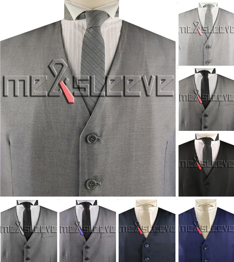 

Men's Formal Waistcoat V-neck Suit Viscose Tailored Waistcoat only