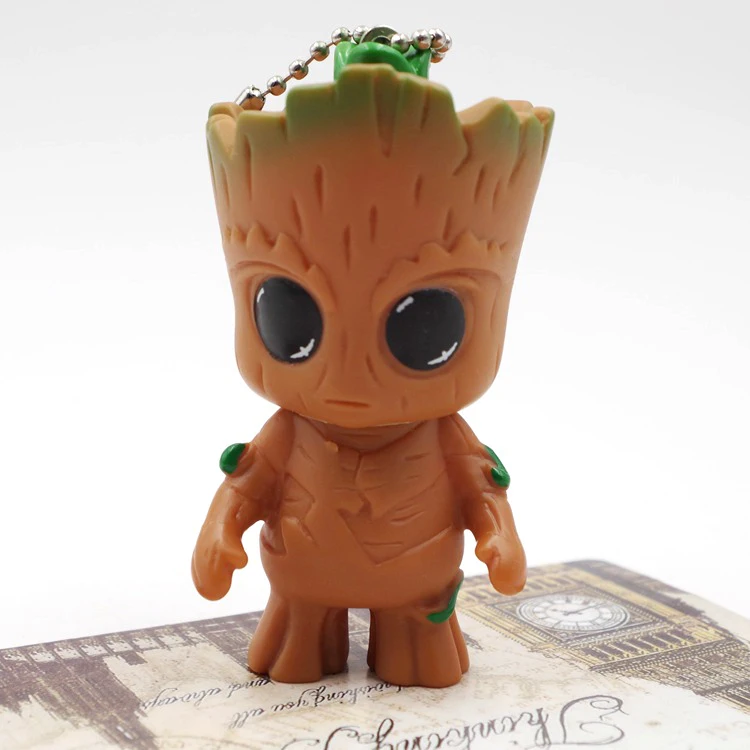 Стражи ребенок Грут брелок 2 стиля кашпо Ключ Подвески Сумка Аниме | Украшения и