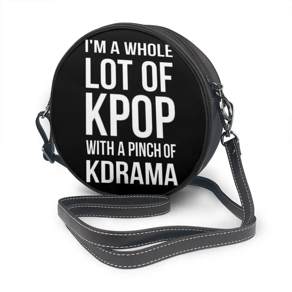 Kpop Lot сумка через плечо много с зажимом Kdrama кожаная высокого качества