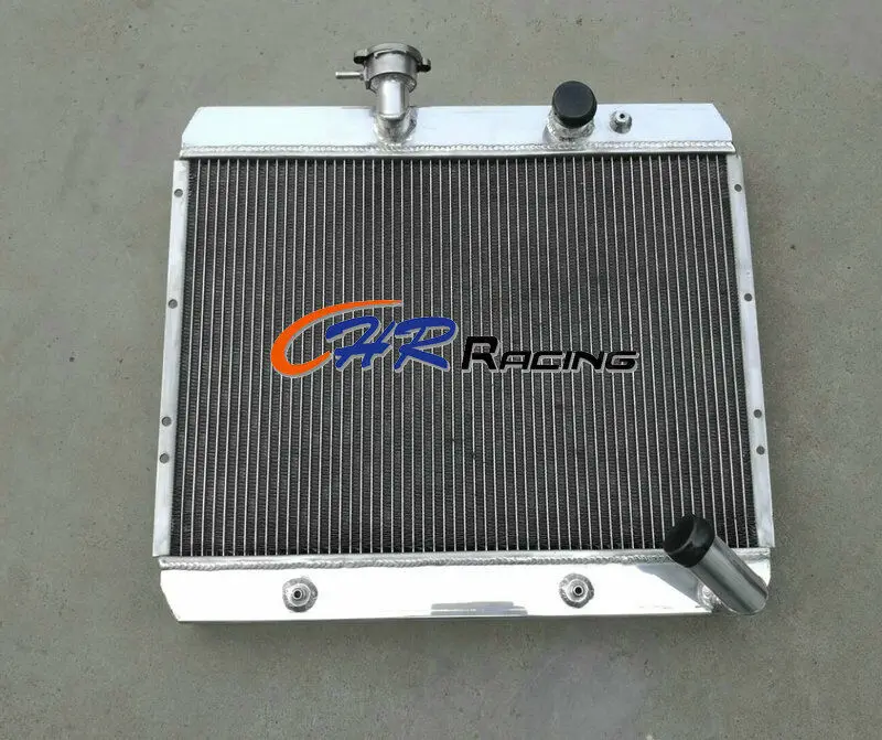

For Fit Jaguar 4.2L XKE E-Type Series 2 1969-1971 1970 Aluminum Radiator 52mm