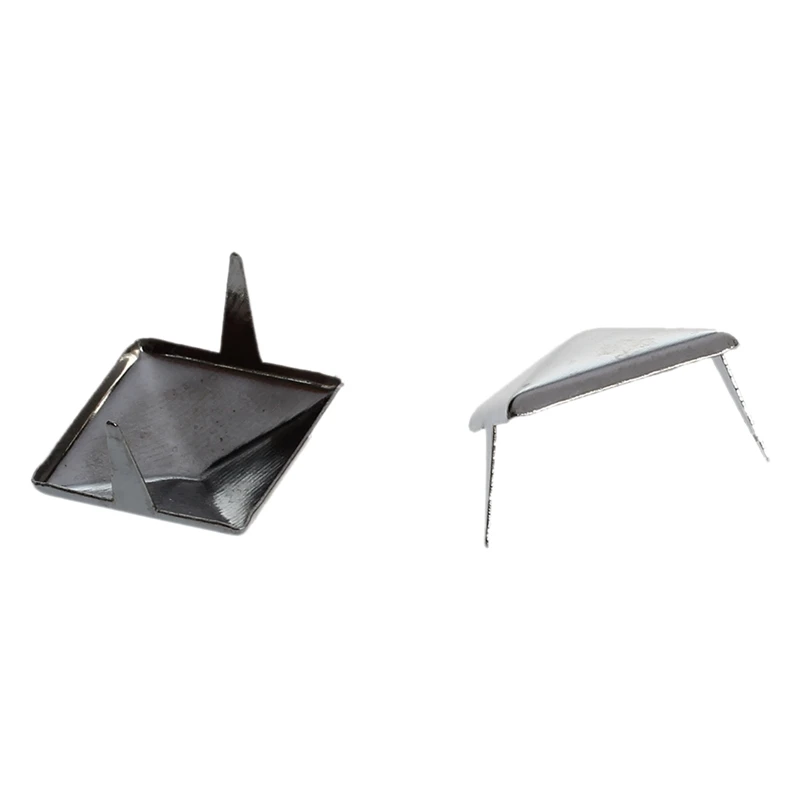 Верх-ок. 100 шт 2 зубца пирамиды шпильки 12 мм серебро-отлично подходит для любого