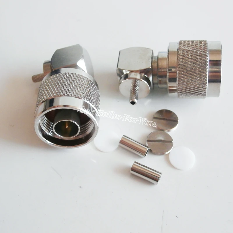 1 шт. прямоугольный радиочастотный Разъем N Plug папа для полужесткого кабеля RG402 141 |