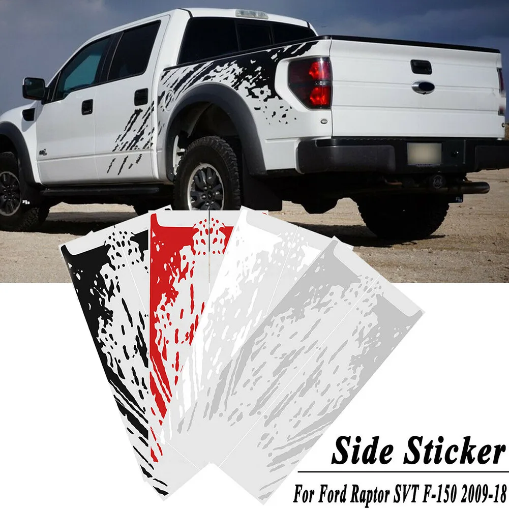 

2009-2018 Mud Splash 2x Side Bed Accessories Car Decal For Ford Raptor