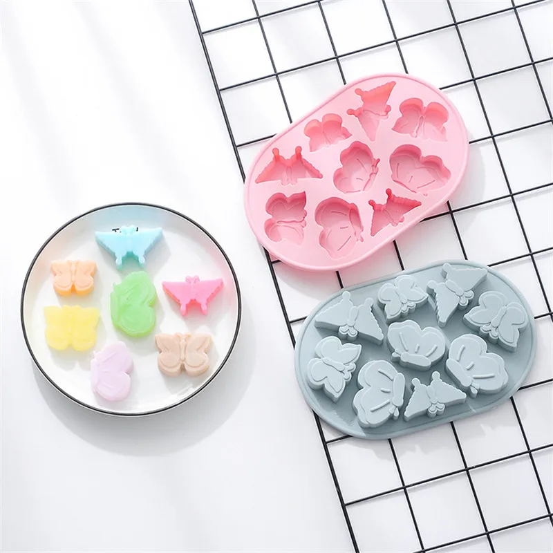 

DIY silicone butterfly shape cake mold Halloween Easter dripping chocolate pudding baking silicone mold