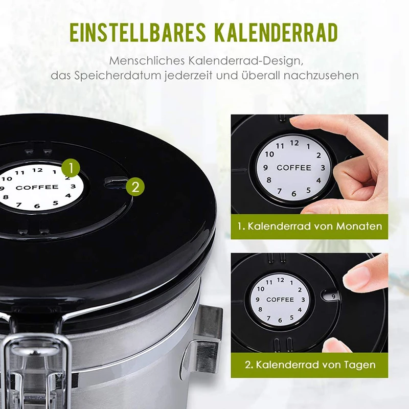 С выпускной клапан канистра сахара Кофе фасоли Кухня Герметичный Бак вакуумная