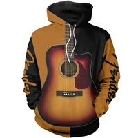 electric guitar 3d full printing fashion man hoodies unisex harajuku casual sweatshirt zip hoodies lms029