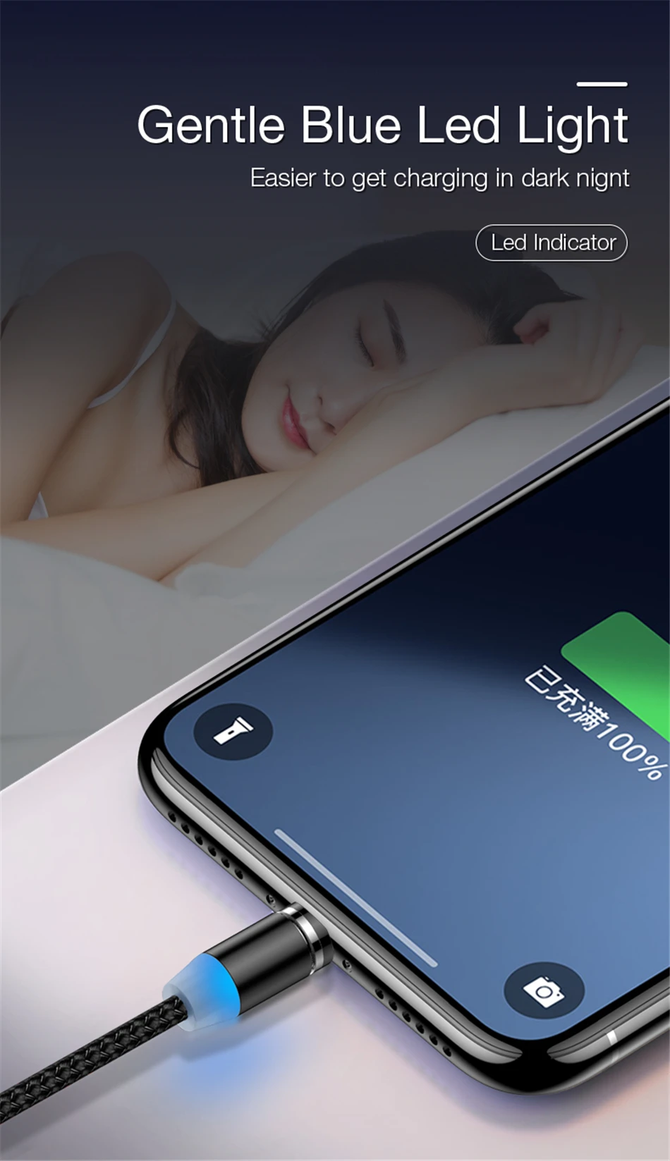 Магнитный светодиодный кабель MADATA Micro usb type C, магнитный usb-кабель для зарядки iPhone 11X7 8 XS Max XR huawei samsung xiaomi LG