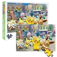 pokemon pikachu 1000pcs assemble puzzle toys children wooden jigsaw puzzles family game cartoons educational toys for kids gifts