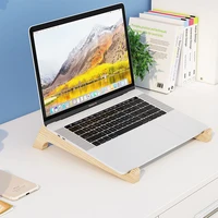 laptop stand for macbook pro notebook stand wood tablet stand bracket bamboo vertical laptop holder for 12 17 inch notebook pc