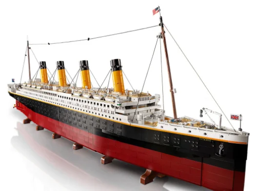 

1881 Movie Titanic Model Large Crise Ship Boat Compatible 10294 9090Pcs Building Blocks Bricks Toys for Children Kid Gift