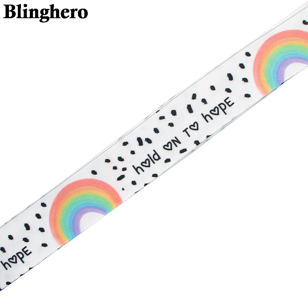 CA1575 Радужный ремешок брелок ремешки для ключей значок ID сотовый телефон Веревка