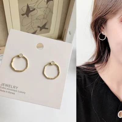 

2020 модные новые простые геометрические серьги в Корейском стиле высокого качества