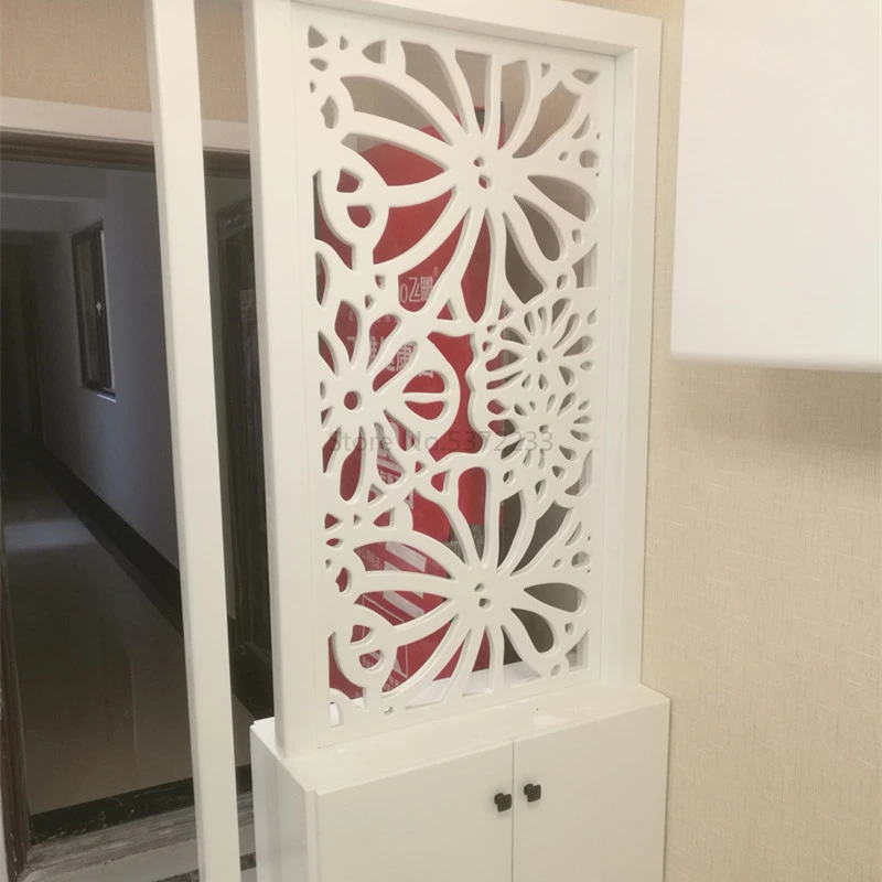 Резная доска полый экран перегородка украшение для гостиной решетка из массива