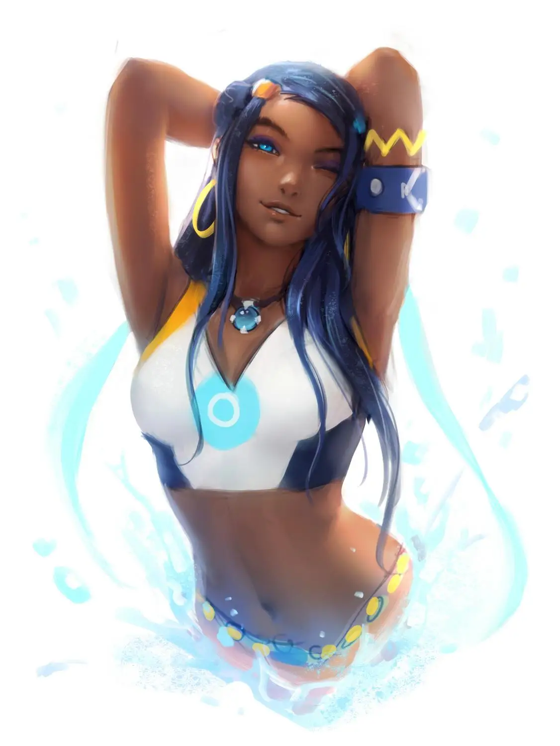 

Print Game Nessa Hilda Misty Art Sexy Girl Art Silk Or Canvas Poster Custom 24x36 Inch Living Room Bedroom Home Wall Picture