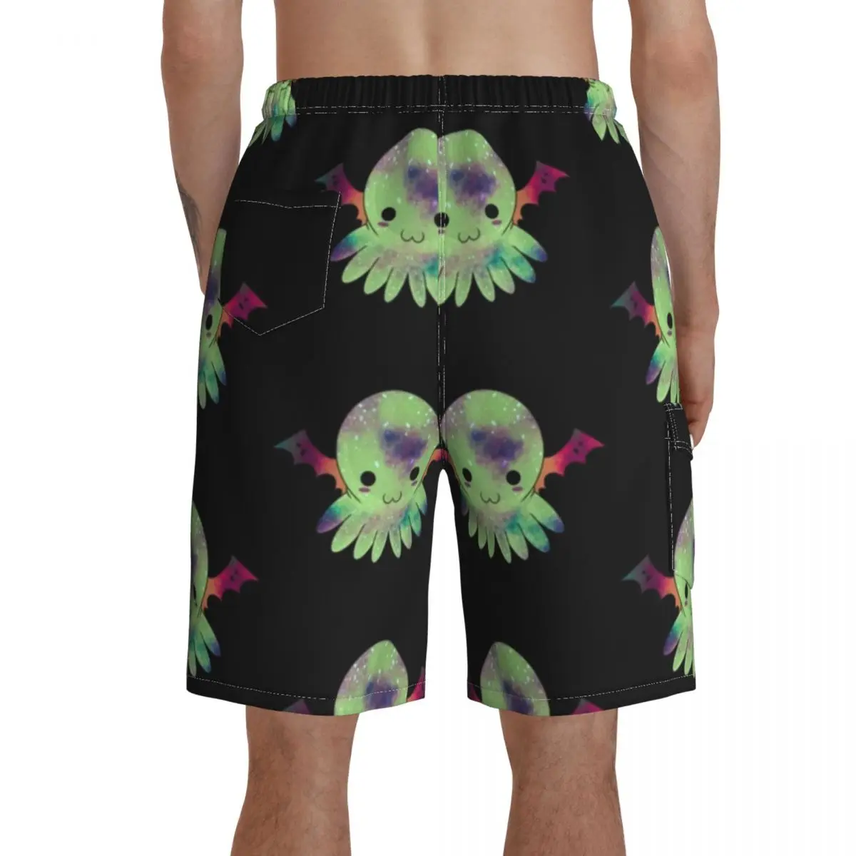 

Cthulhu Board Shorts Funny Beach Swimming Trunks Polyester Men Swim Trunks