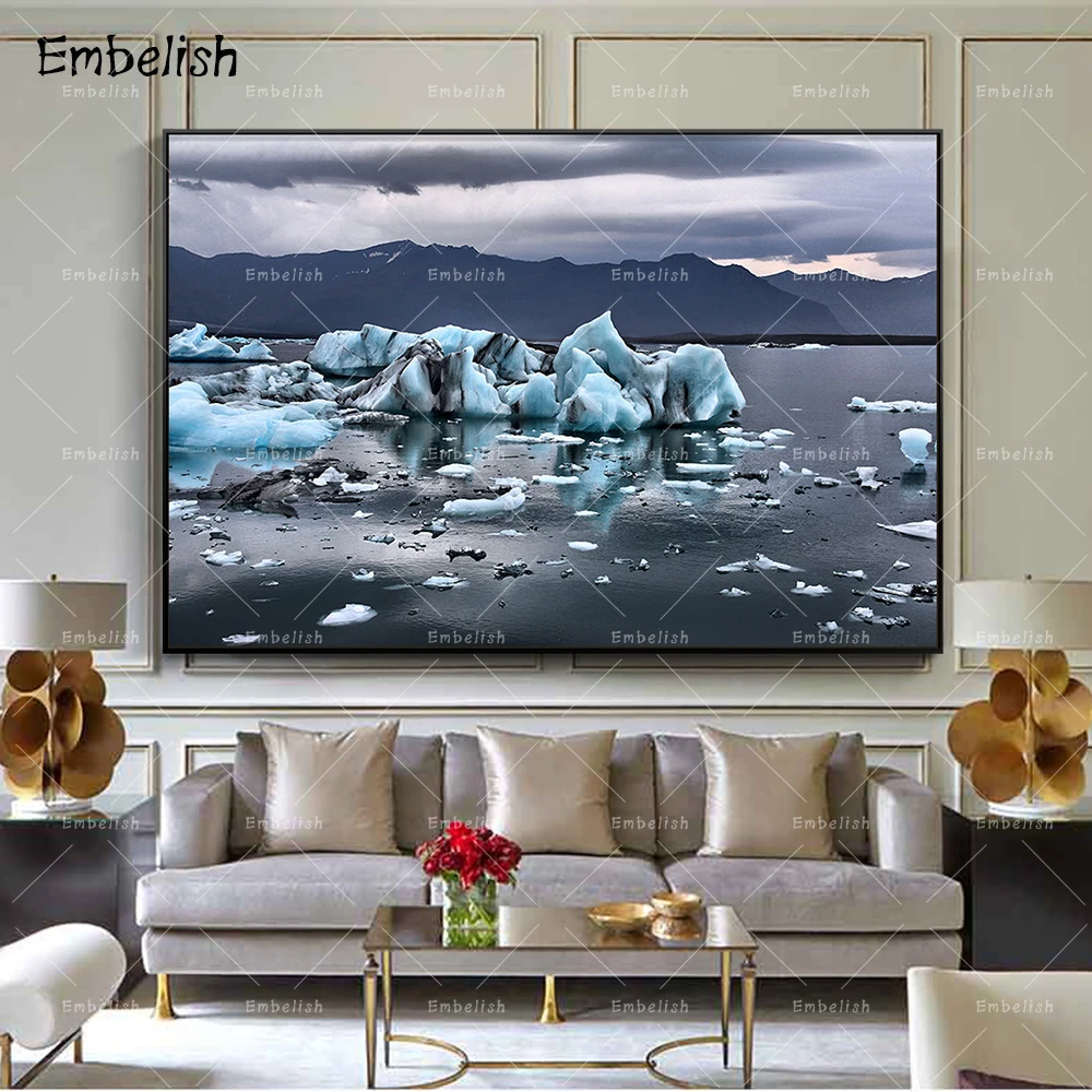 

Embelish 1 Pieces Big Size Arctic Landscape Modern Home Decor Wall Art Pictures For living Room HD Canvas Painting Bedroom Poste