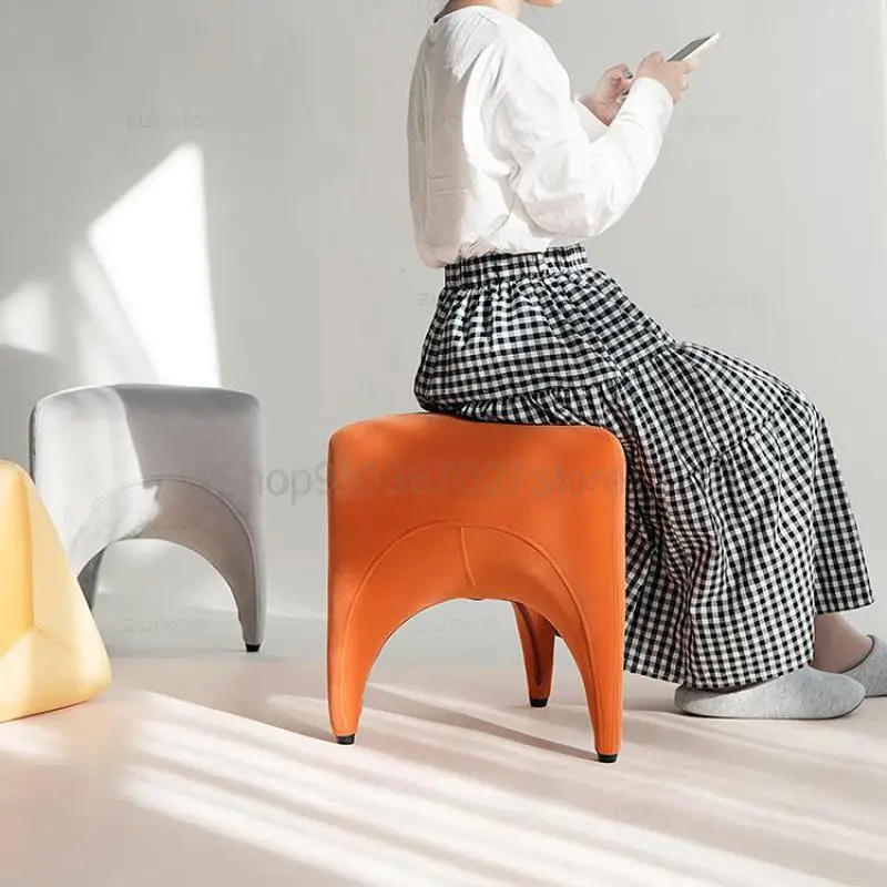 Скандинавский тканевый стул для дома гостиной ленивый низкий Современная