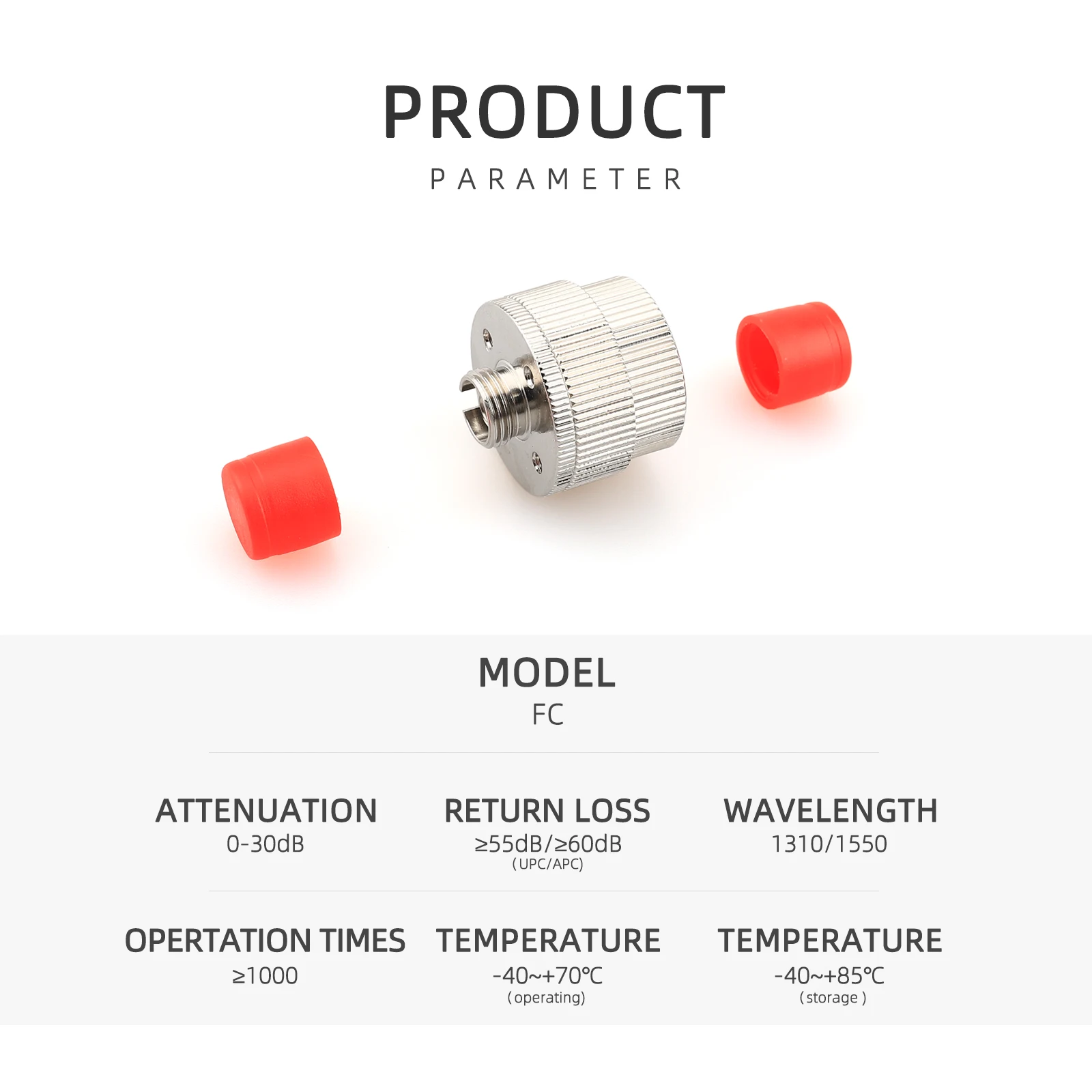 2 шт. одномодовый Регулируемый оптоволоконный аттенюатор 0-30 дБ | Мобильные