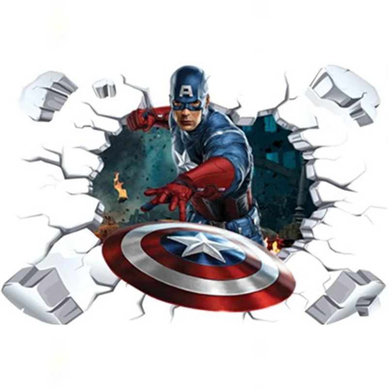 Постер Фильма Мститель супергерои Человек-паук 3d сломанные виниловые настенные