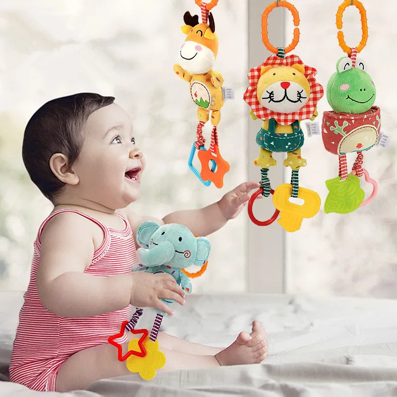 Детские погремушки 4 шт./компл. плюшевая зверушка-висит мобильных телефонов