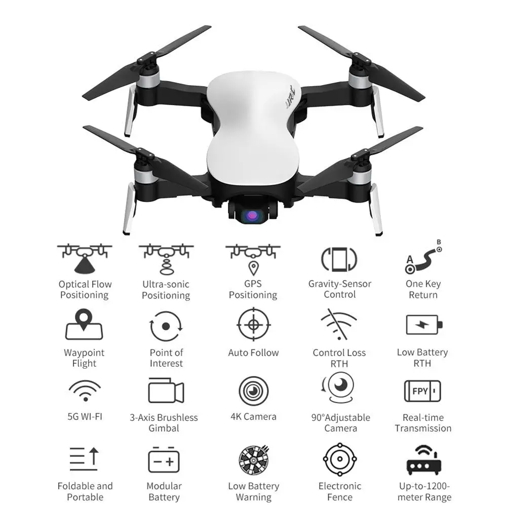 jjrc x12 аврора 5g wi fi fpv бесщеточный мото