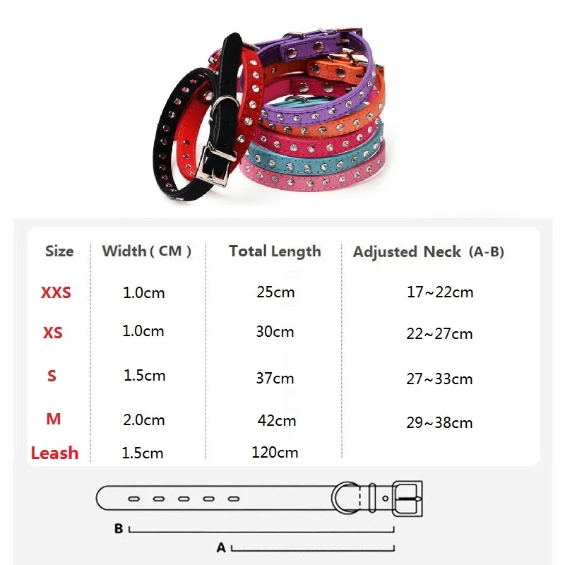 Ошейник стразы из искусственной кожи для собак аксессуар питомцев ошейник с