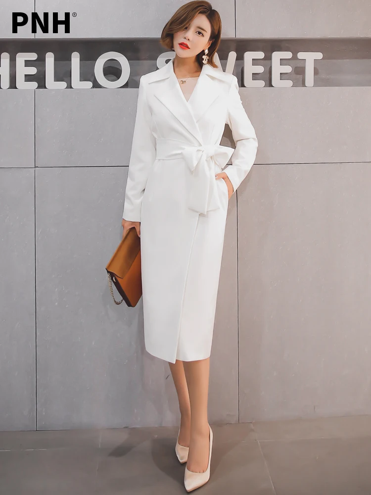 

Женская ветровка средней длины, белая приталенная куртка в Корейском стиле, весна-осень 2021