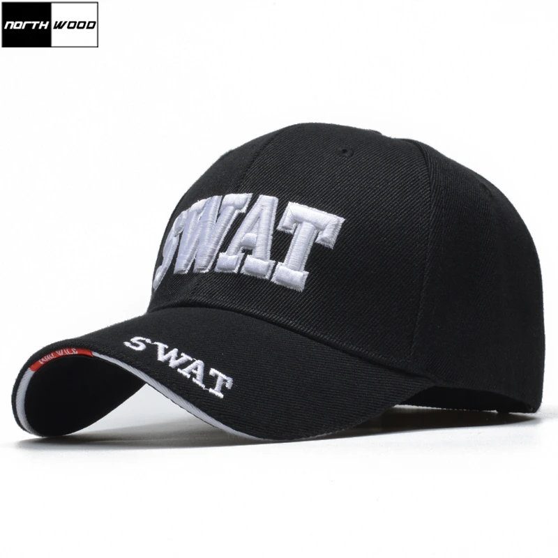 [NORTHWOOD] Мужская тактическая бейсболка брендовая с надписью SWAT Кепка Snapback