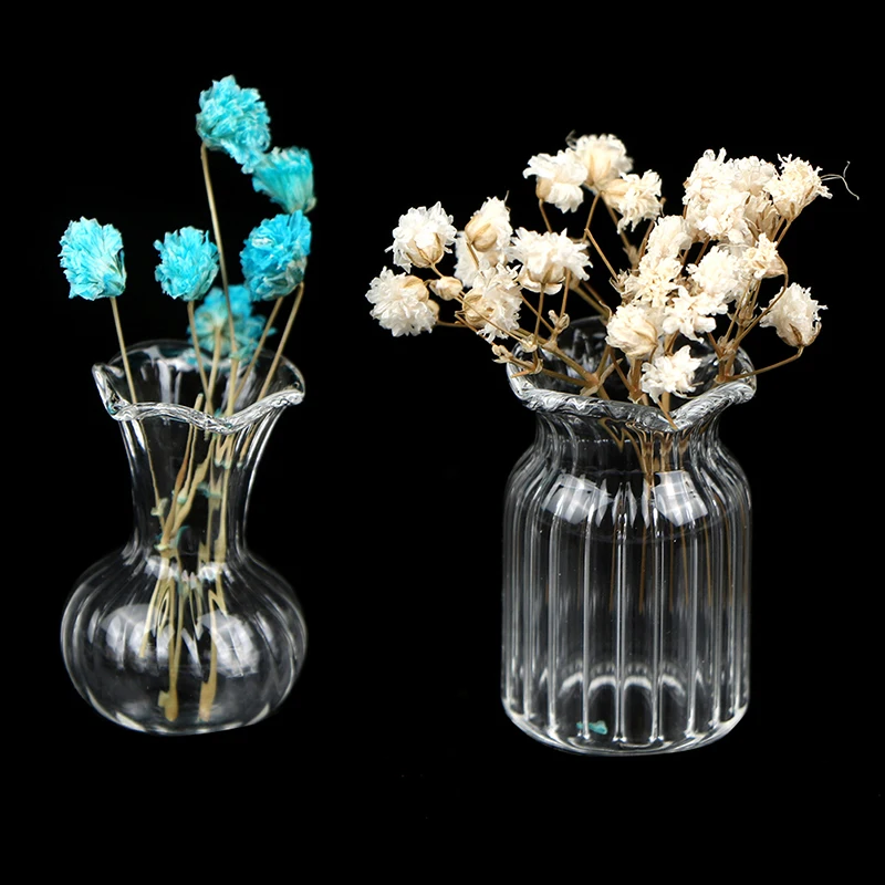 Лидер продаж миниатюрная стеклянная ваза Nieuwe для кукольного домика 1:12 P1:12