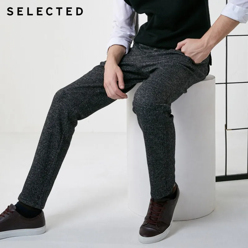 Отборные мужские осенние и зимние легкие Стрейчевые деловые-Повседневные Брюки S