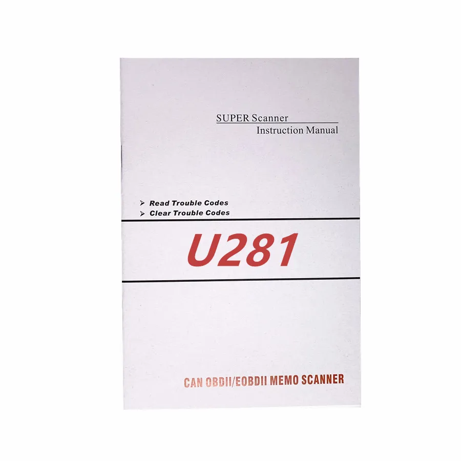 U281 OBD2 сканер кодов CAN BUS U 281 OBDII считыватель двигателя автомобиля диагностический