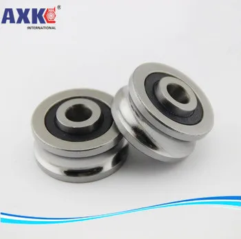

10PCS SG66 2RS U Groove pulley ball bearings 6*22*10 mm R3U Track guide roller bearing (Precision double row balls) ABEC-5