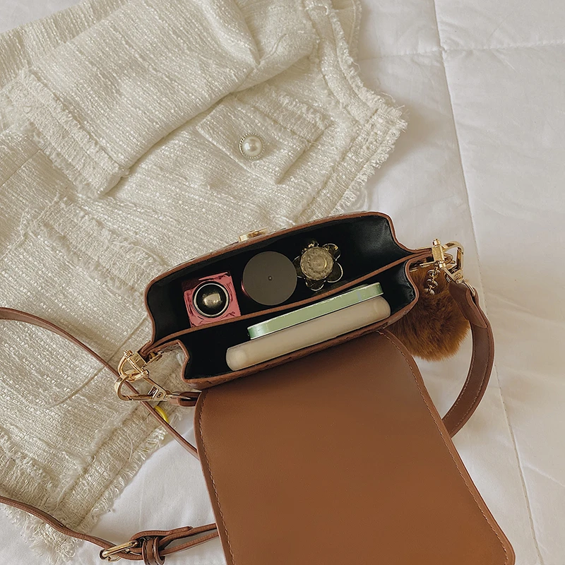 

Women Shoulder Bag Handbag Female Messenger Simple And Fashionable Mini Lovely 2021 New Fashion Purse With Letters Long Strap