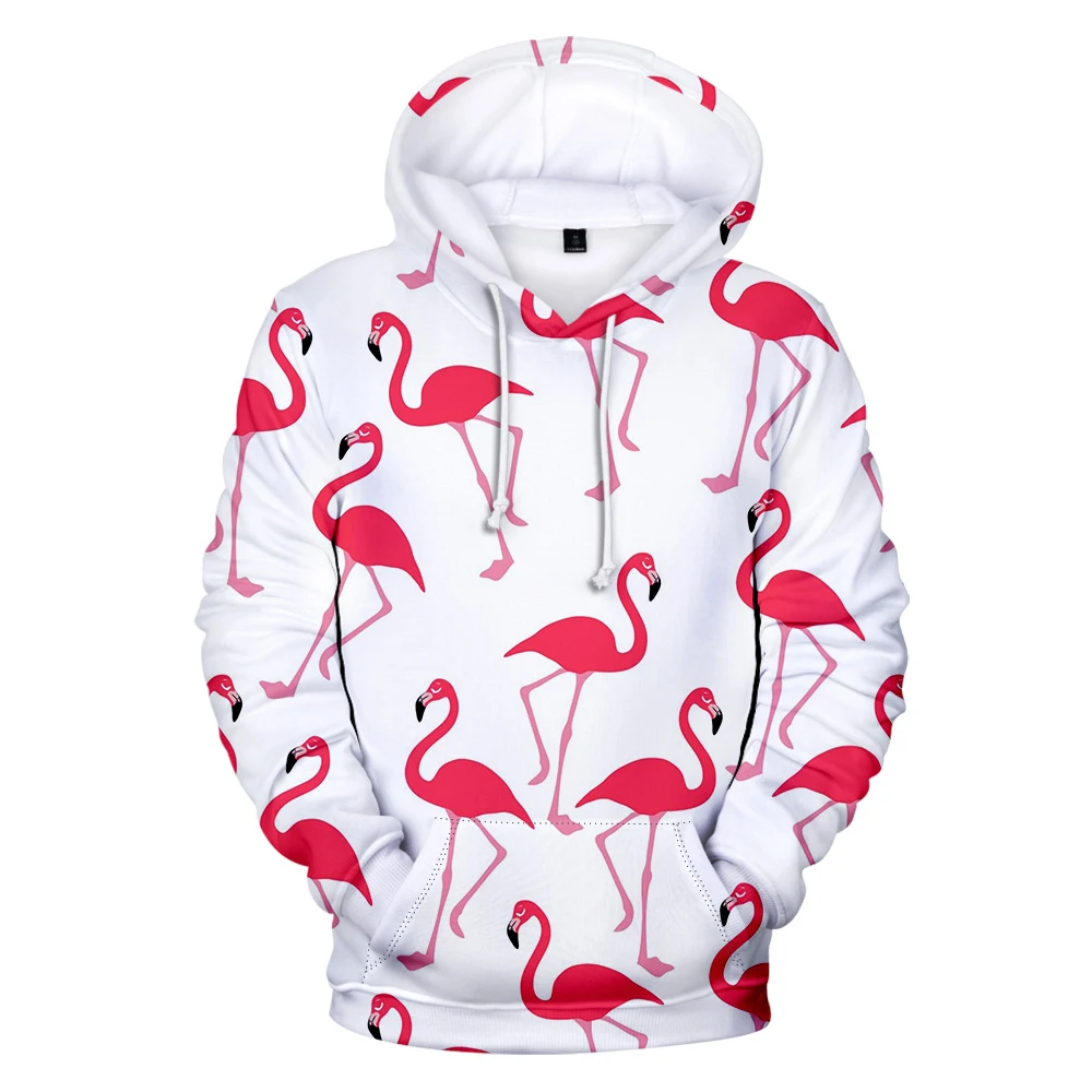 Фламинго толстовки Толстовка с круглым вырезом горловины и тенденции моды Стиль