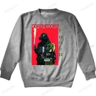 Толстовка МужскаяЖенская с длинным рукавом, Свитшот из чистого хлопка с японским аниме рисунком dorodoro, модная повседневная Свободная кофта с капюшоном, весна-осень