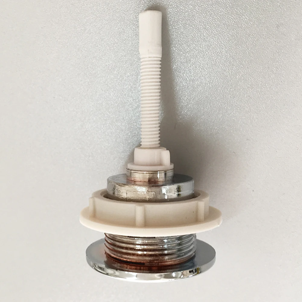 

Rod Mounting Hole Single Press Universal Round Push Switch Toilet Button Closestool Vintage Water Saving Tank Accessories Cover