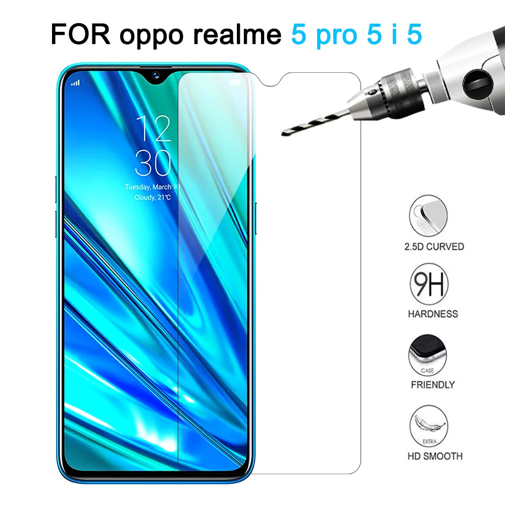 

1-3 шт. Защитное стекло для OPPO realme 5 pro Защитное стекло для OPPO Realme 5 i Защитная пленка для экрана для OPPO Realme 5 стекло