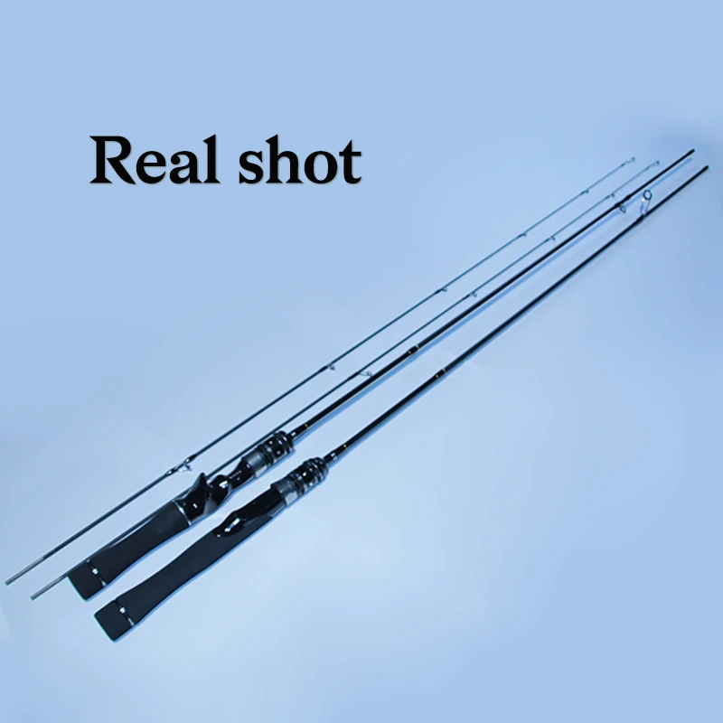 

Carbon Casting Spinning Fishing Rod Lure Wt 0.5-8g Line Wt 2-6lb 1.8m Portable Bait Fishing Rods 2 Section Carp Pole