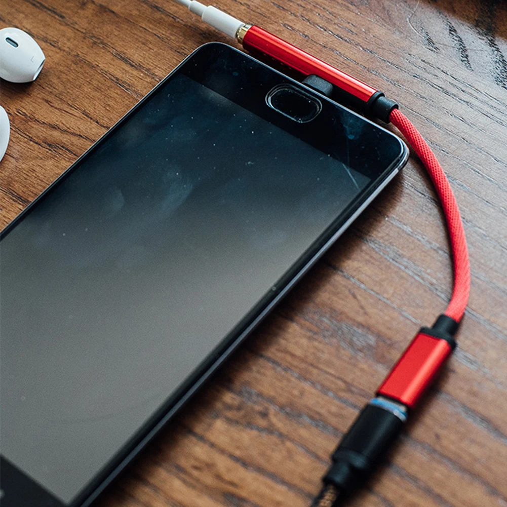 Алюминий наушники из сплава адаптер 90 градусов USB кабель с нейлоновой оплеткой