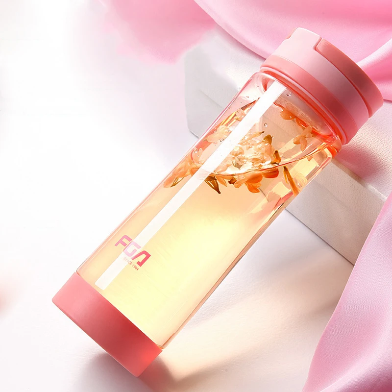 

Handy Cup Couple Portable Sports Plastic Water Cup 600ml Space Cup Creative Cup Water Bottle Water Bottle with Time Marker