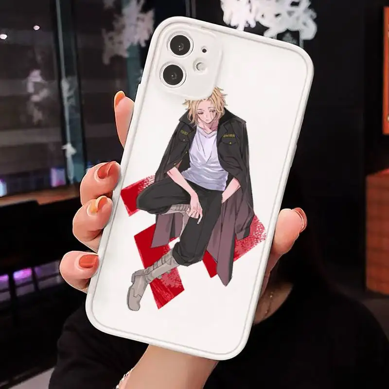 

Anime Tokyo Revengers Phone Case Matte Transparent for iPhone 7 8 11 12 s mini pro X XS XR MAX Plus mobile bags
