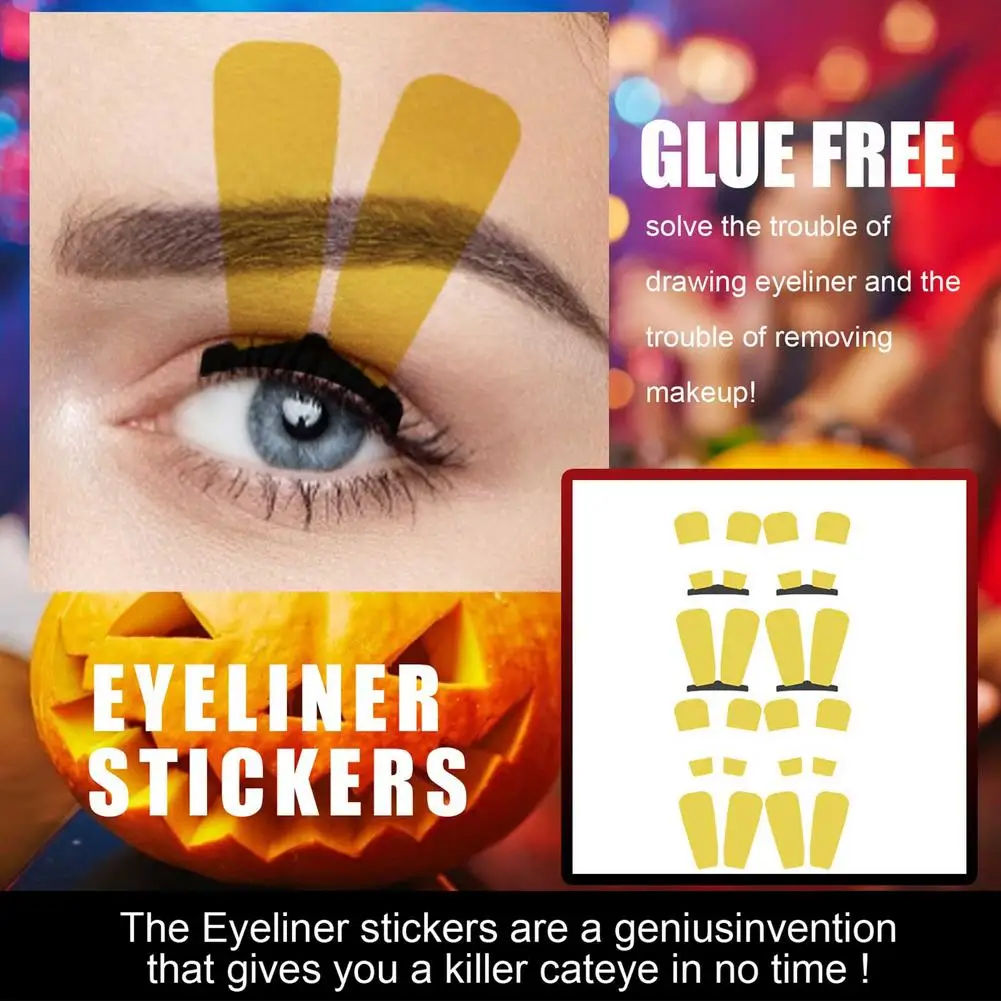 Набор наклеек для макияжа глаз милые наклейки татуировки на Хэллоуин Рождество и