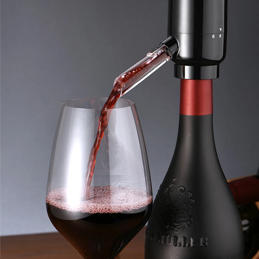 

2 in 1 Electric Wine Decanter Dispenser Pump Wine Pourer Aerator Automatic Wine Dispenser for Kitchen Bar Accessories