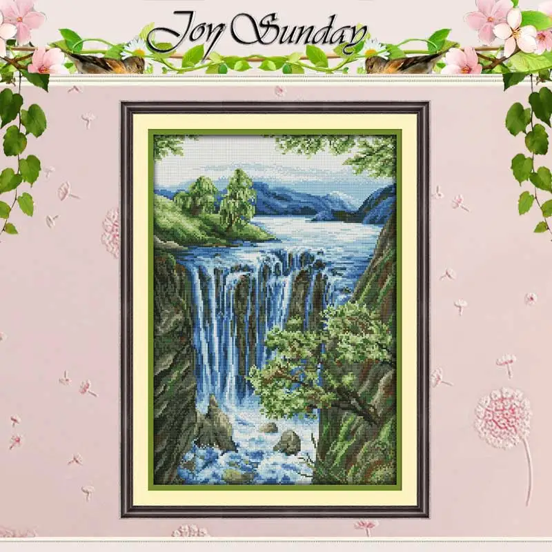 Набор для вышивки крестом Waterfall (3) 11CT 14CT оптовая продажа|cross stitch 11ct|cross setcounted cross |