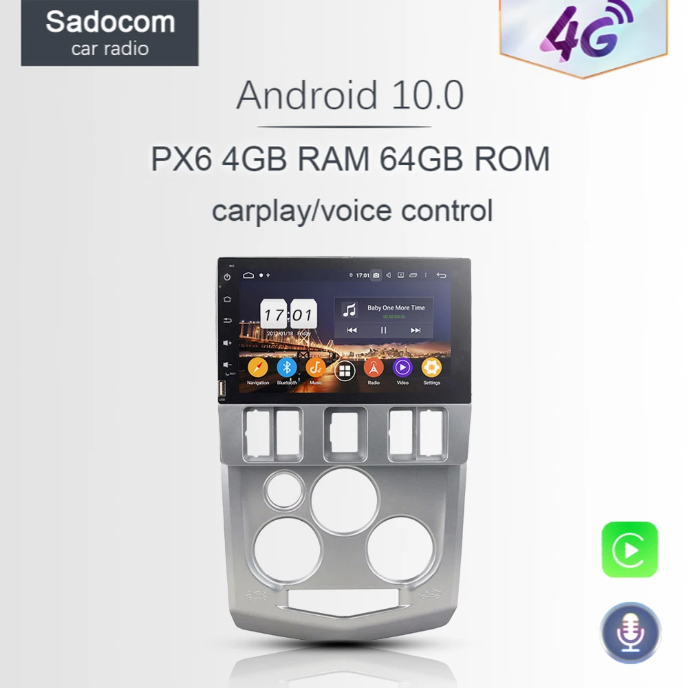720P 8 &quotDSP PX6 Android 10 0 4 Гб ОЗУ 64 ГБ Автомобильный DVD плеер для Renault Logan L90 GPS ГЛОНАСС