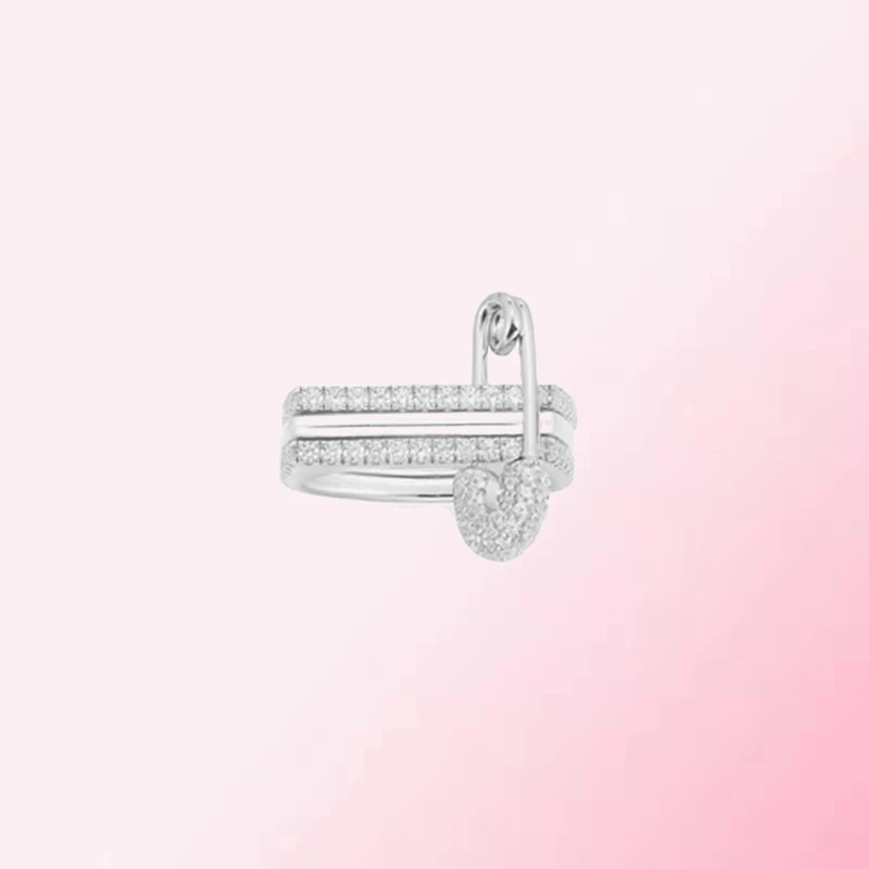 

1:1 Make 925 Sterling Silver Custom Pin Shape Fashion Exquisite Ring